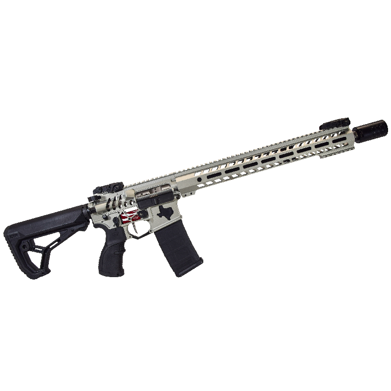 Tss Custom Ar Skeletonized G Competition Rifle Texas Nickel Texas