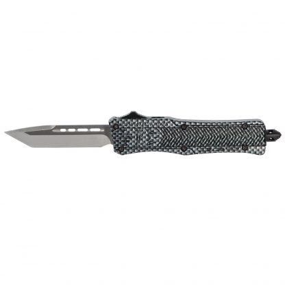 COBRA TEC KNIVES LLC SCFCTK1STNS CTK-1 Small 2.75" 440C Stainless Steel Black Tanto Carbon Fiber Zinc-Aluminum Alloy