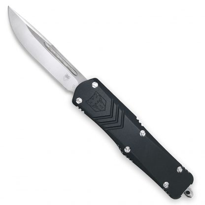 Cobra Tec Knives SBLKFSXSDNS FS-X Small 2.50" D2 Steel Drop Point Aluminum Black