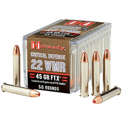 Hornady .22 WMR Ammunition 50 Rounds, FTX, 45 Grains