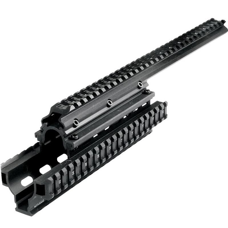 SAIGA 12 Quad Rail System Fits KOMARAD 12 Black – Texas Shooter's Supply