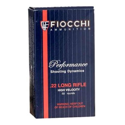 Fiocchi Performance Shooting Dynamics Rimfire Ammunition .22 LR 38gr PHP 50/box