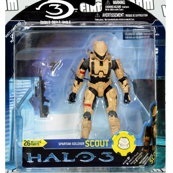 Halo 3 Series 2 Red CQB Spartan Soldier Action Figure