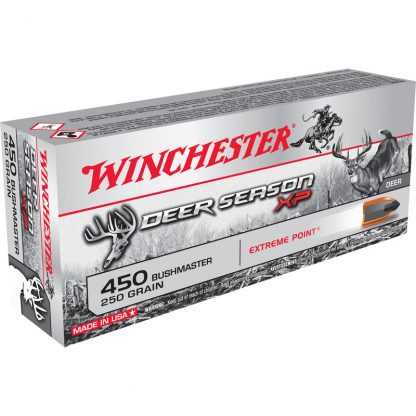 Winchester .450 BM Ammunition 20 Rounds Deer Season XP PT 250 Grains