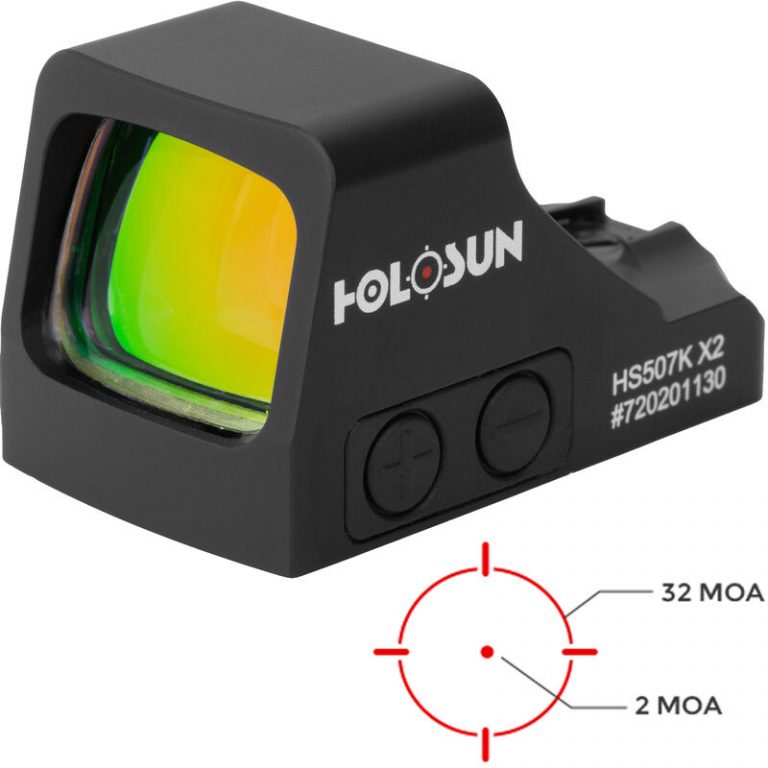 Holosun HS507K X2 Micro Red Dot Pistol Reflex Sight Red LED with MRS 32 ...