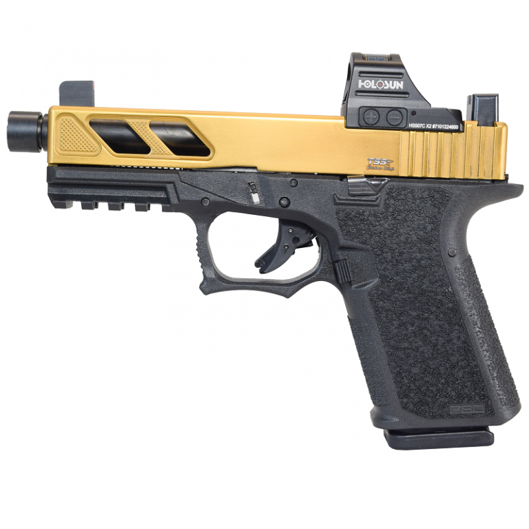 Tss Custom G19 Crusader Elite Pistol Tin Gold Texas Shooters Supply 9914