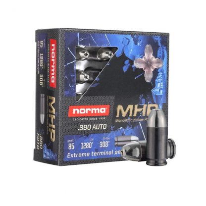 Norma Monolithic Hollow Point 85gr .380 ACP 20 Round