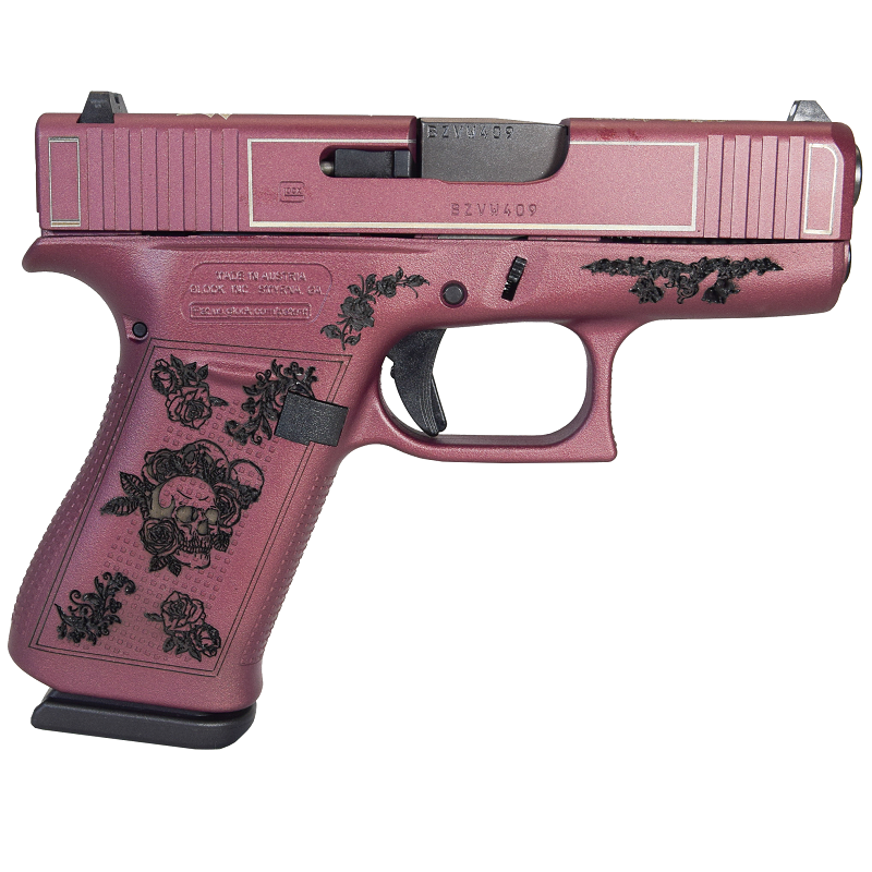 TSS CUSTOM GLOCK G43X 9MM PISTOL “GLOCK & ROSES” – Texas Shooter's Supply