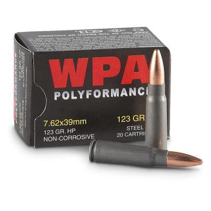 Wolf Polyformance 7.62 x 39mm 123 Grain HP 20 Rounds/ Box Ammo