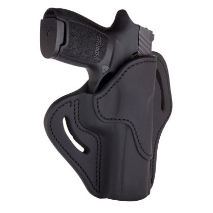 1791 Open Top OWB Holster RH Black Multi-fit Large Double Stack Pistols - BH2.4-SBL-R