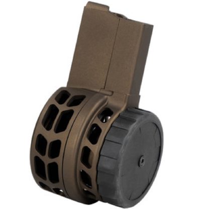 Warrior Systems Skeletonized 50rd 5.56x45mm AR-15 Drum  Midnight Bronze