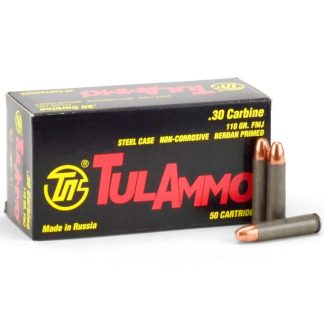 TulAmmo .30 Carbine 110 Grain FMJ