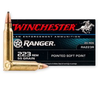 Winchester Ranger 223 Remington Ammunition - 200 Rounds of 55 Grain PSP